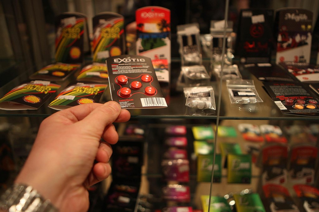 shelf of bzp party pills