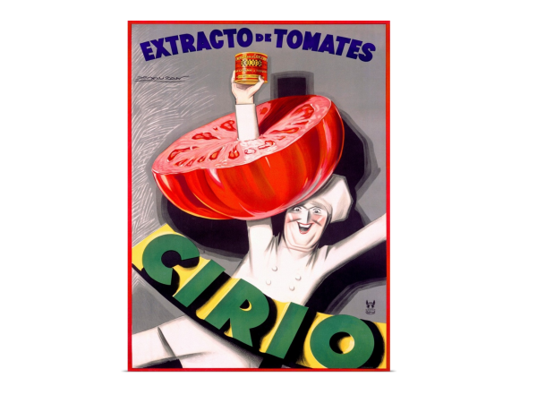 Cirio Vintage Poster by Achille Luciano Mauzan