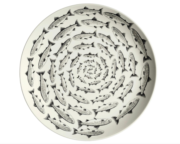 Salmon Spiral Plate