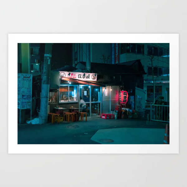 Tokyo Midnight Diner Art Print