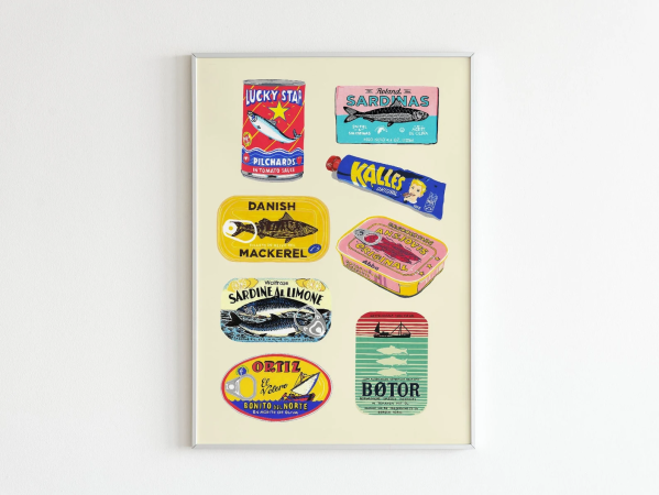 Canned Fish Illustration