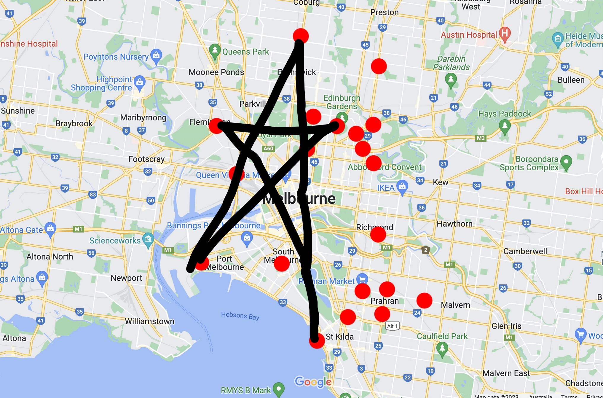 pentagram 1 of melbourne