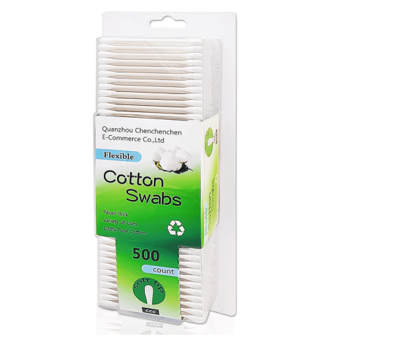 Natural Paper Cotton Swabs 500ct