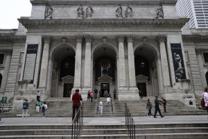 Exterior photo of the New York Public Library