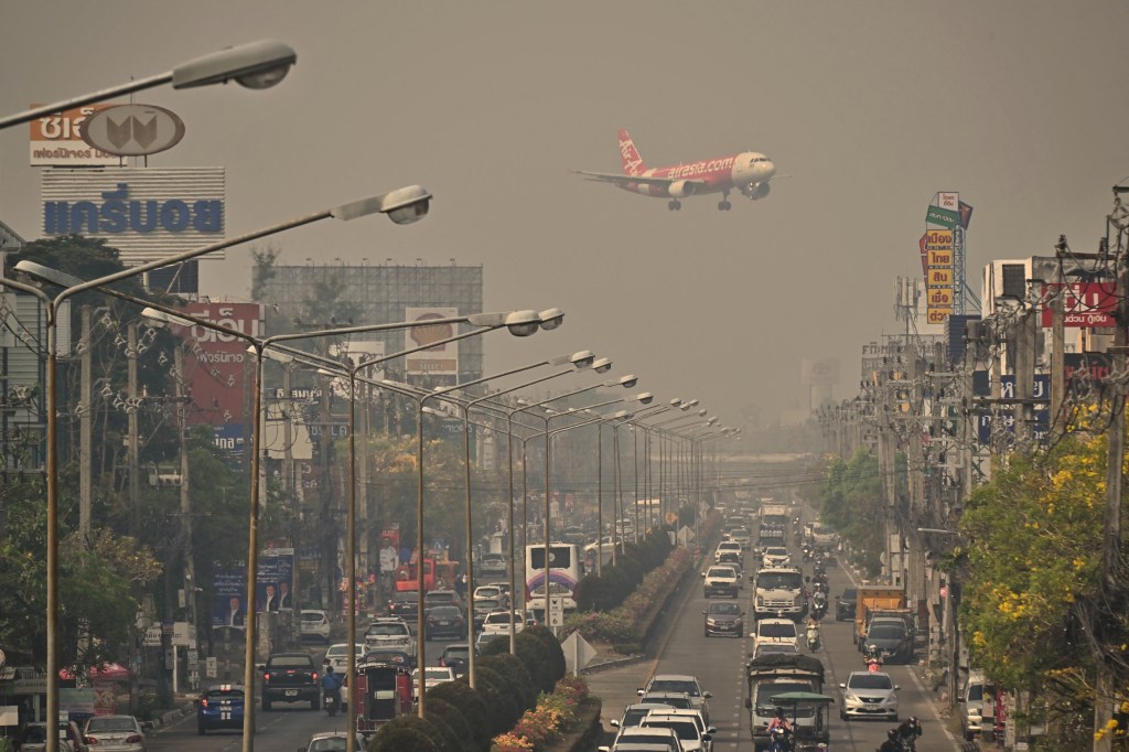 Over the past month, Chiang Mai in northern Thailand was ranked as the world's most polluted city. Photo: Lillian SUWANRUMPHA / AFP​