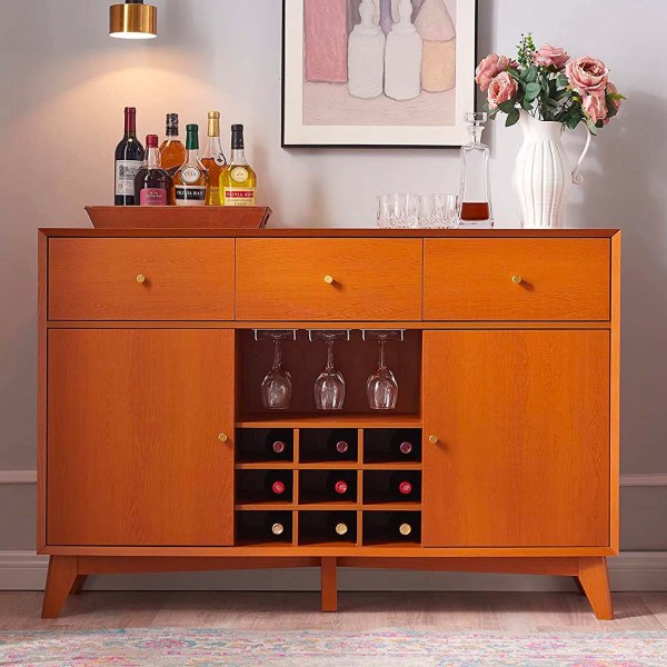 George Oliver Chyral Bar Cabinet With Wine Storage