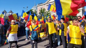 protest george simion aur bucuresti