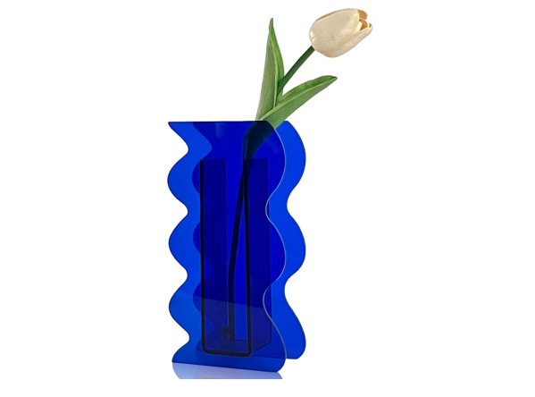 Klein Blue Acrylic Vase