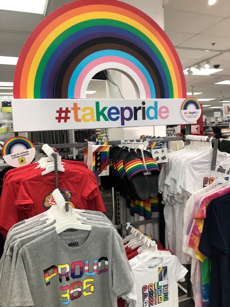 ​Pride products at a Queens, NY Target store.