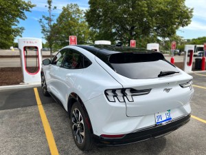 Ford and Tesla charger