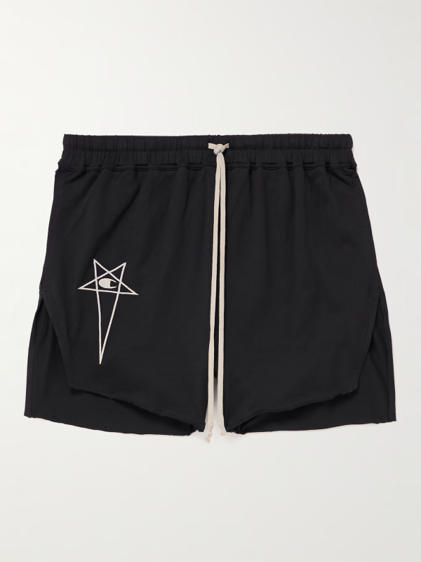 Dolphin Straight-Leg Drawstring Shorts