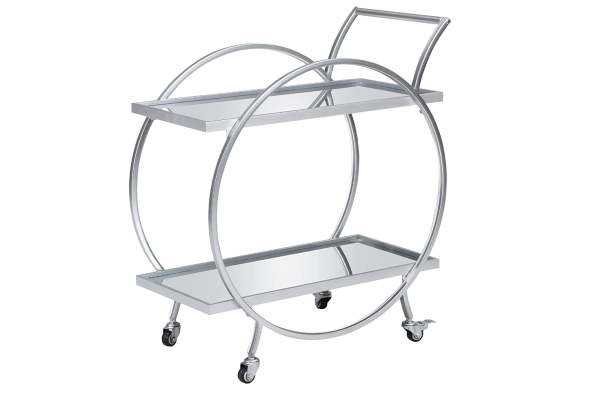 Silver Odessa Bar Cart