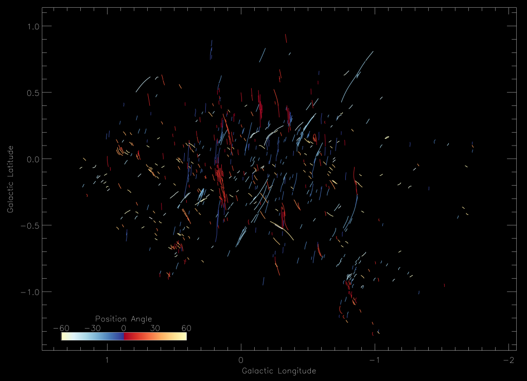 Astronomers Discover Hundreds of Mysterious Structures at the Center of Our Galaxy