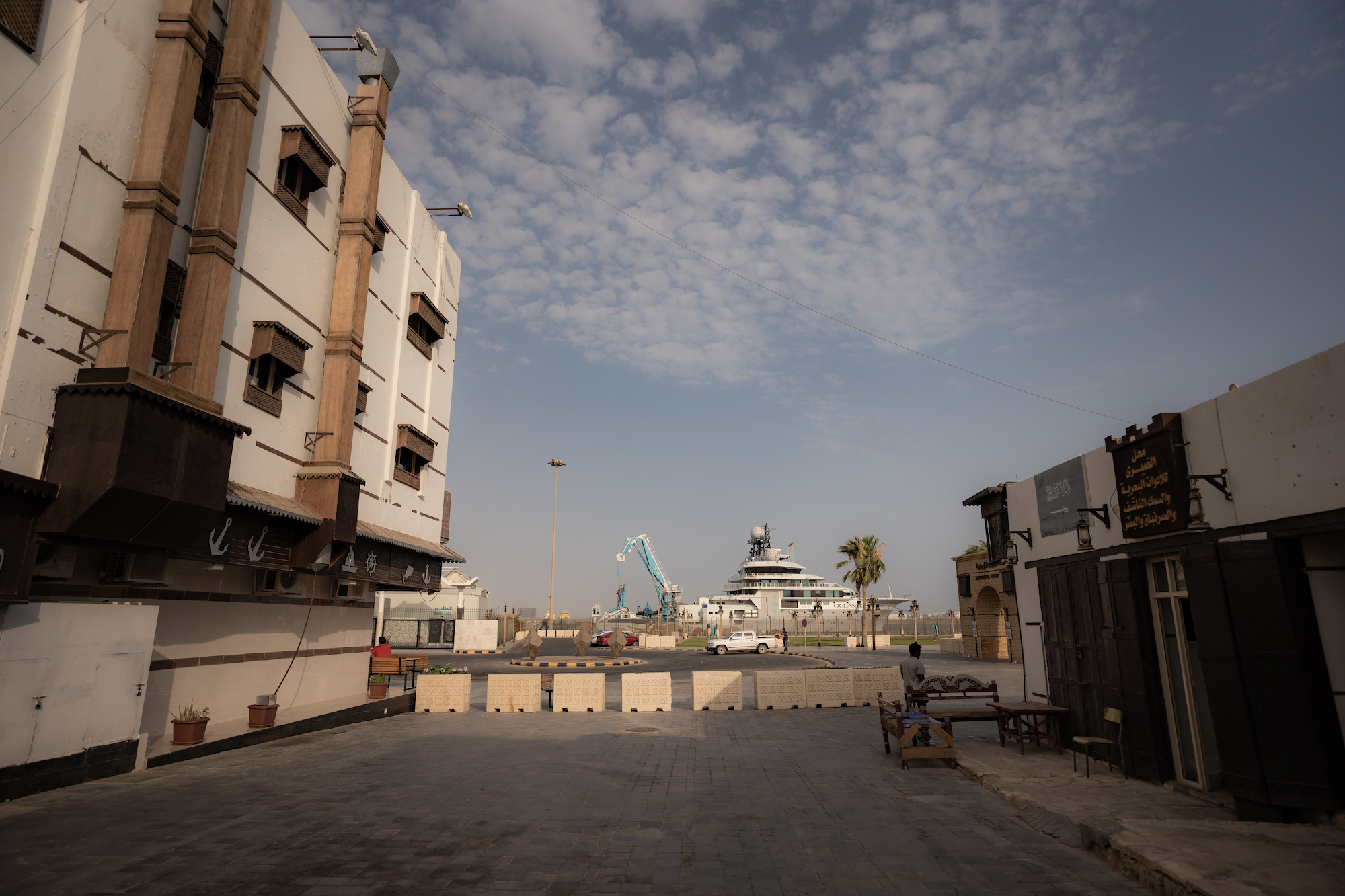 The OceanXplorer ship in Yanbu