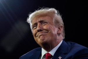 Republican presidential candidate former U.S. President Donald Trump speaks at the Faith and Freedom Road to Majority conference at the Washington Hilton on June 24, 2023 in Washington, DC.