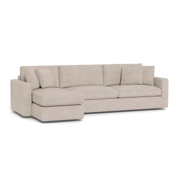 Interior Define James 3-Seat Left Chaise Sectional with Storage