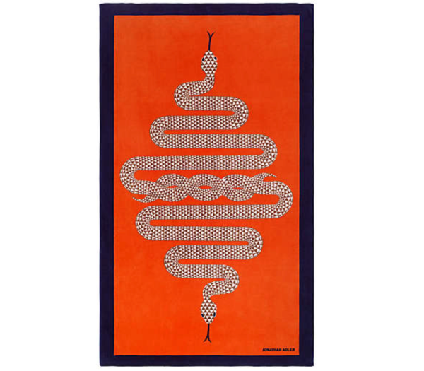 Jonathan Adler snake beach towel