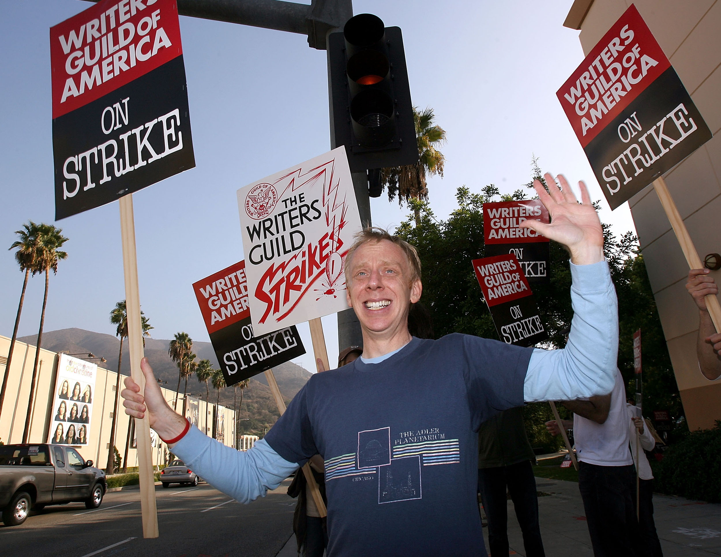 mike white actor protest hollywood strike 2007