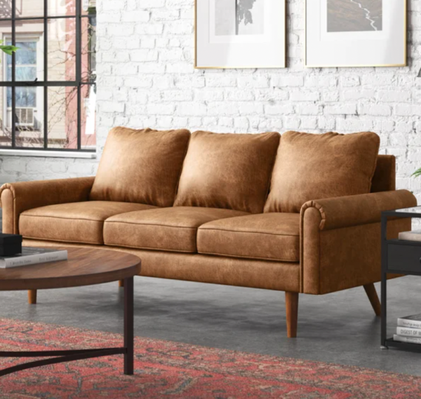 Ainsley 73.6'' Vegan Leather Sofa