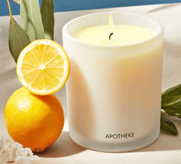 Meyer Lemon and Mint Candle