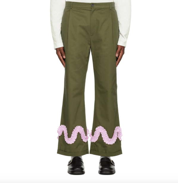 Khaki Worm Trousers