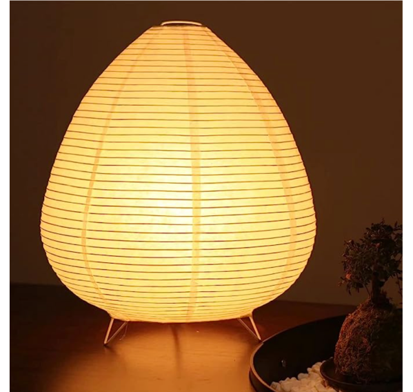 White Rice Paper Lamp