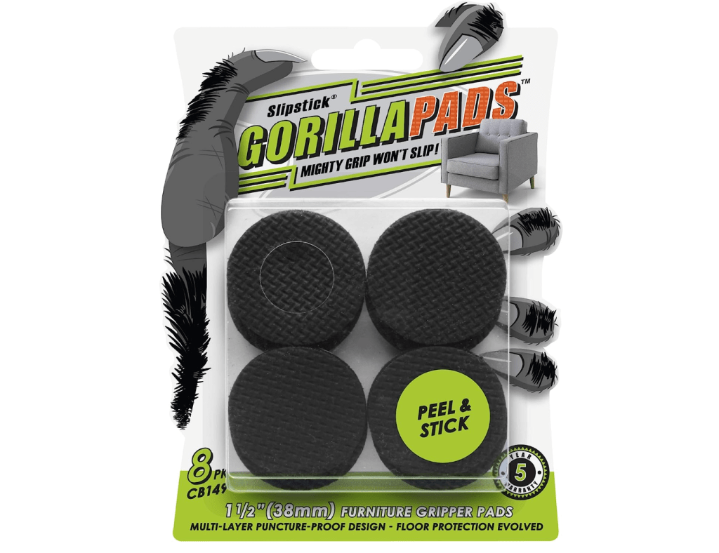 GorrillaPads: Non-Slip Furniture Grippers (Set of 8)