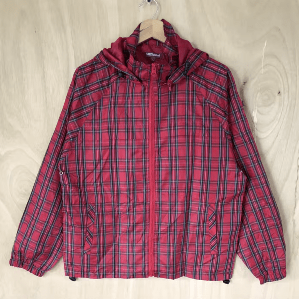 Pialund Checkered Packable Windbreaker