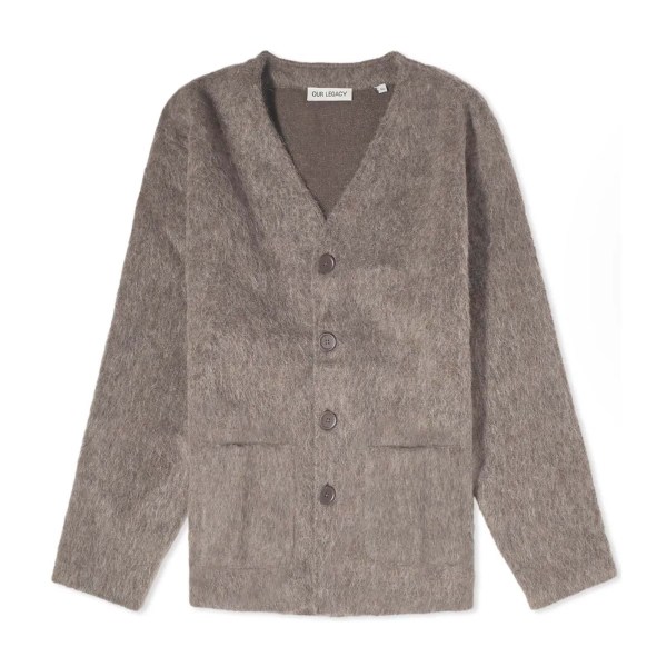 Our Legacy Mole Grey Mohair Cardigan