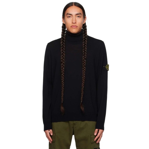 Stone Island Black Patch Turtleneck