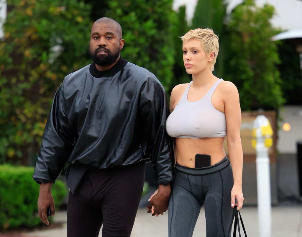 Kanye West and his partner Bianca Censori in LA