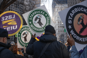 starbucks workers united sign