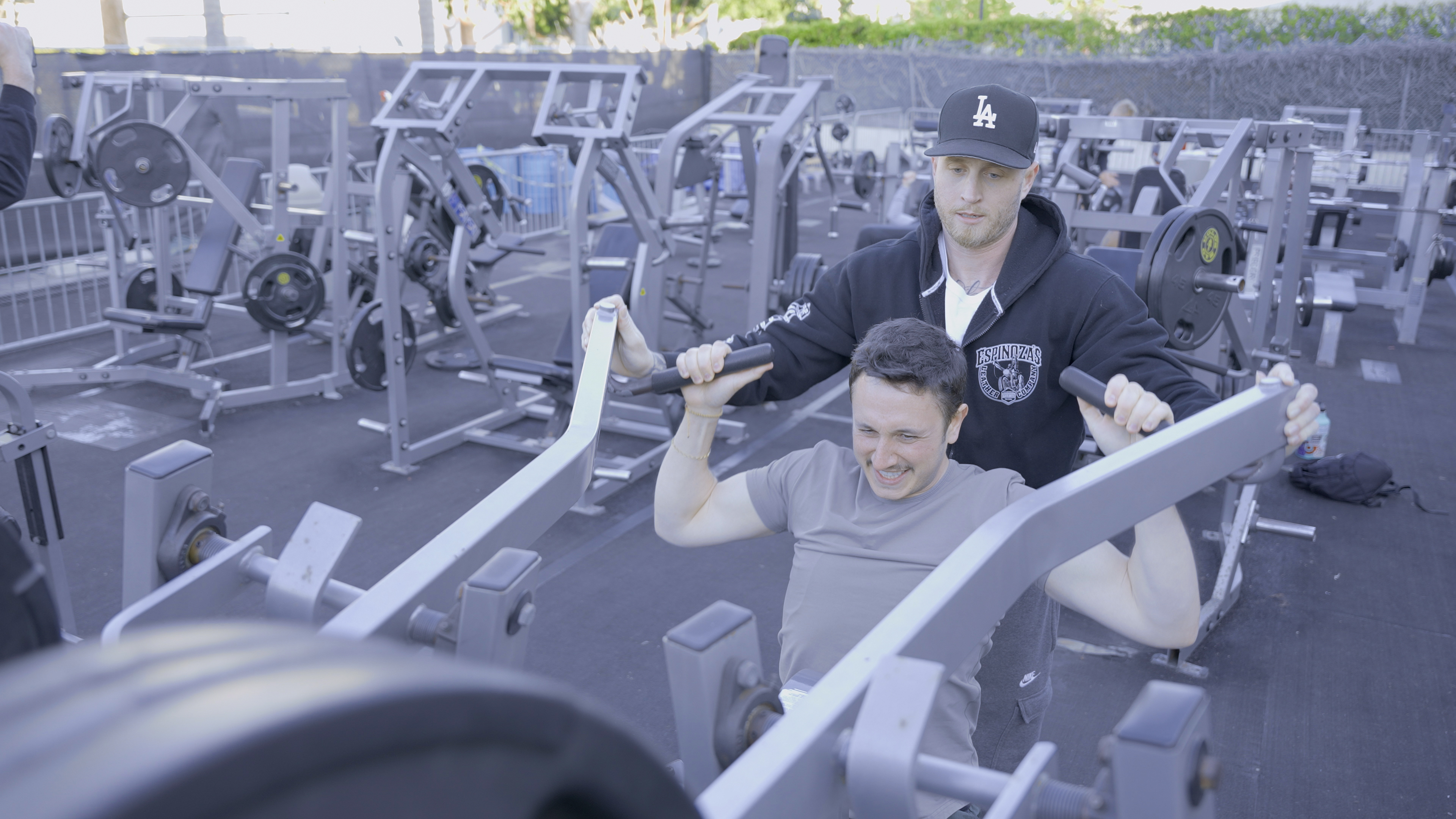 chet hanks in the gym