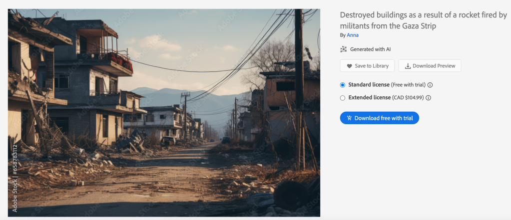 Adobe Is Selling Fake AI-Generated Images of Violence in Gaza and Israel