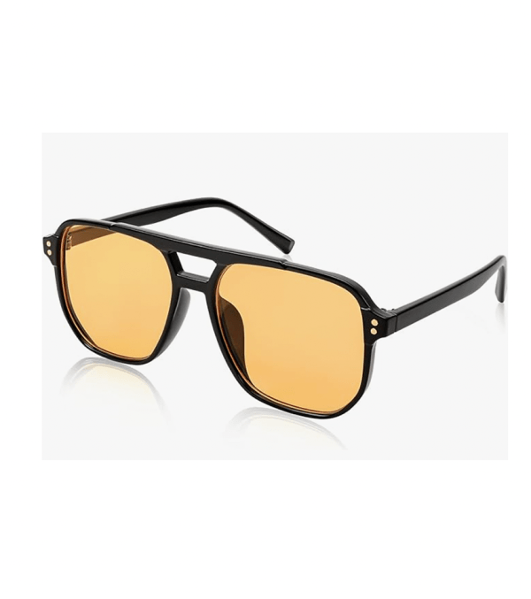 Retro Square Aviator Sunglasses