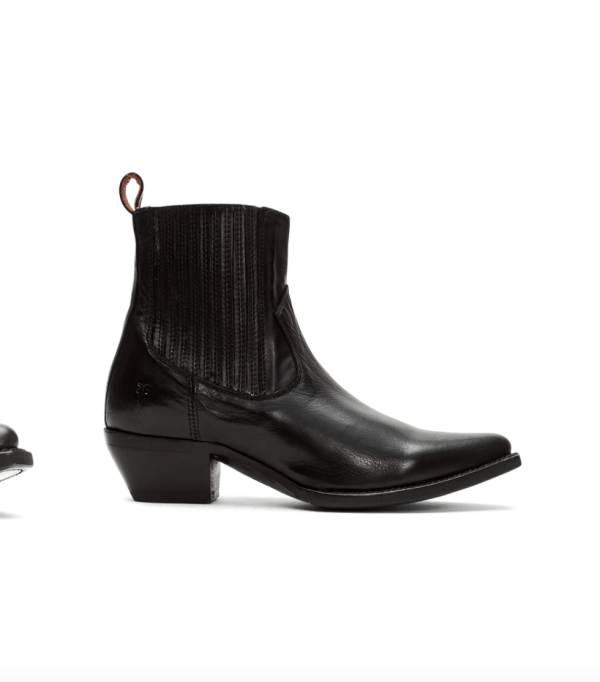 Sacha Chelsea Leather Chelsea Booties