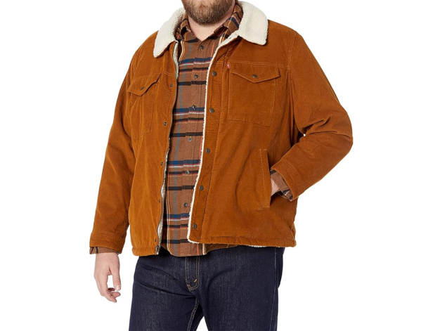 Men's Corduroy Sherpa Trucker Jacket