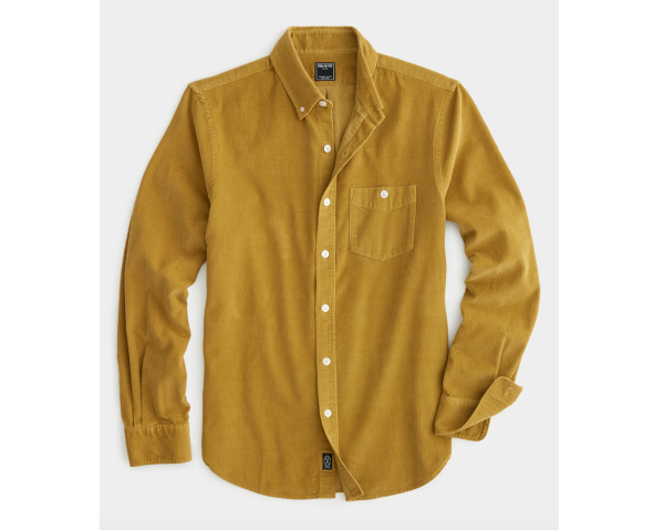 Fine Corduroy Button-Down Shirt