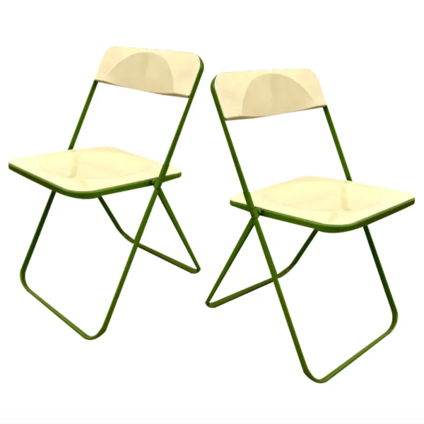 Folding Chairs Plia from Giancarlo Piretti, Spain, 1970s, Set of 2