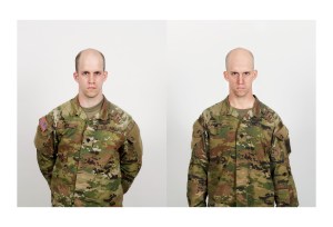 US-Armee-Rekrut Smith vor und nach der Ausbildung, fotografiert von Jason Koxvold