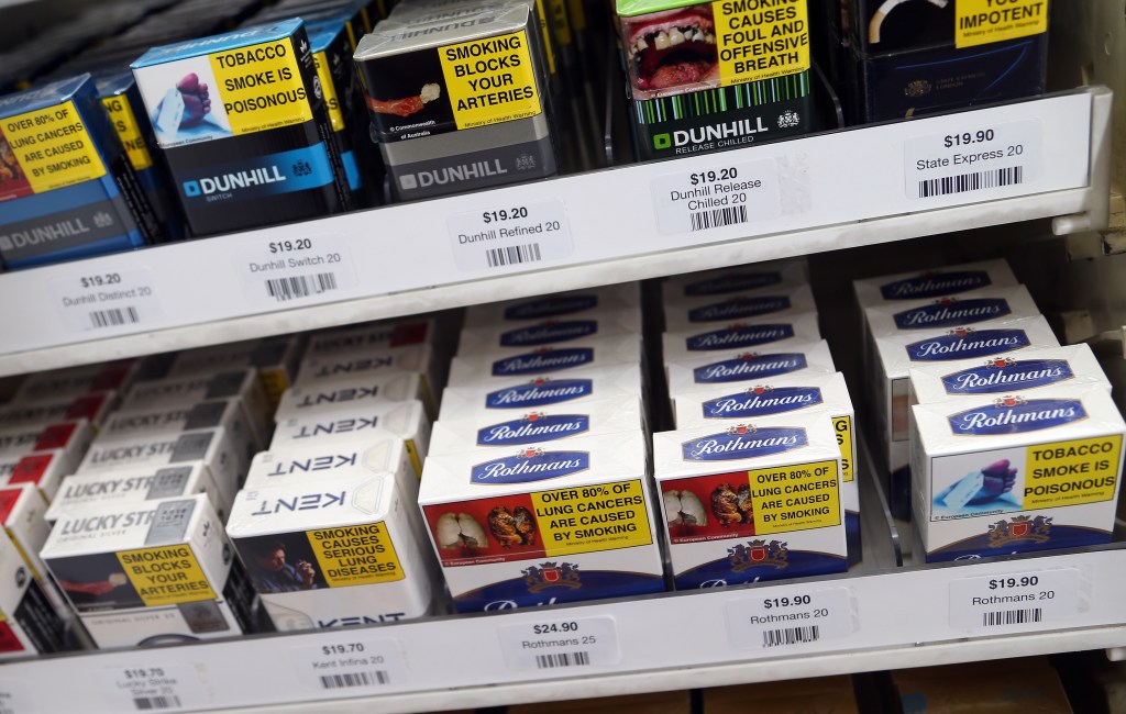 ​Cigarettes on sale in NZ.