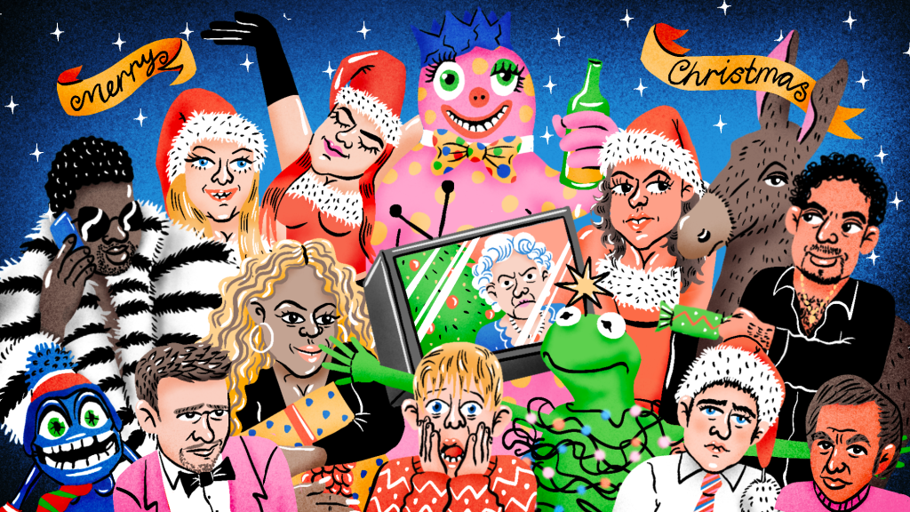 Christa Jarrold illustration The Top 50 Greatest Christmas Songs of All Time