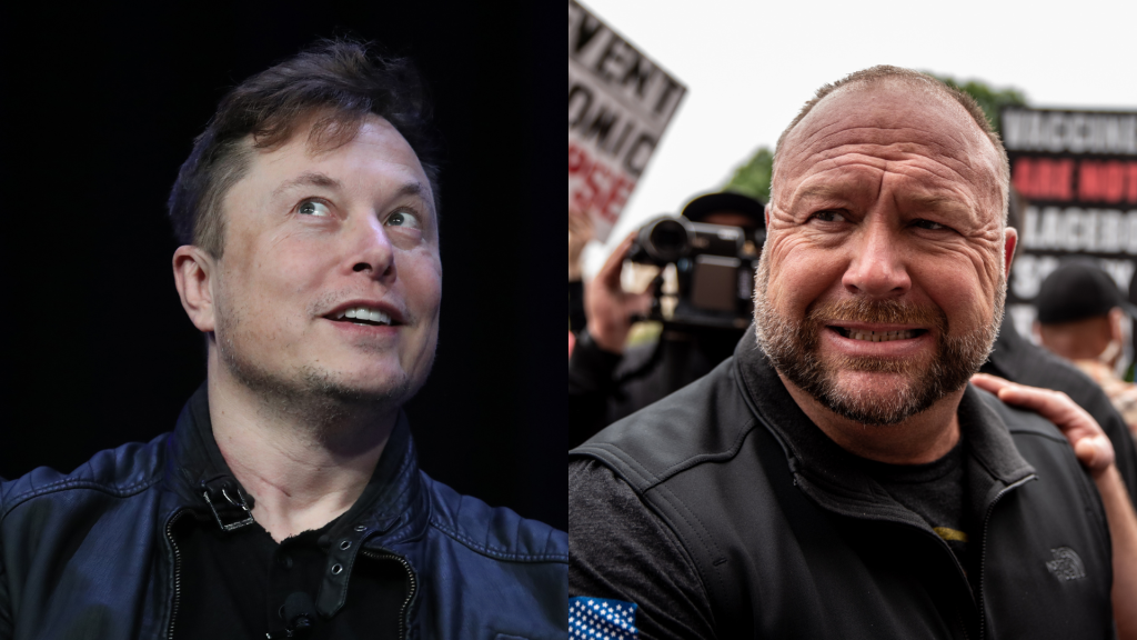 Elon Musk Hosted Alex Jones For a Nice Chat About the Time He Defamed Dead Children