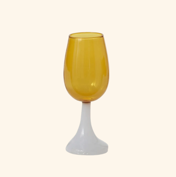 Modena Champagne Glass, Amber