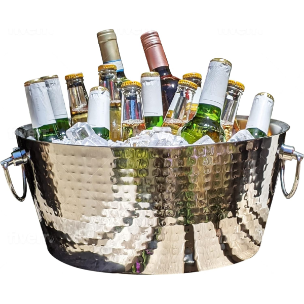 Stainless-Steel Beverage Tub