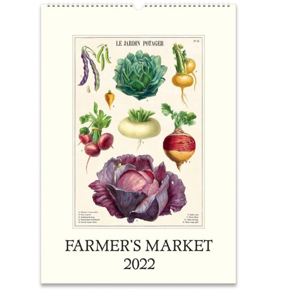 Cavallini Papers & Co. farmers market wall calendar