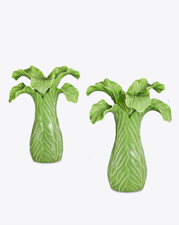 Lettuce Ware Candlestick (Set of 2)