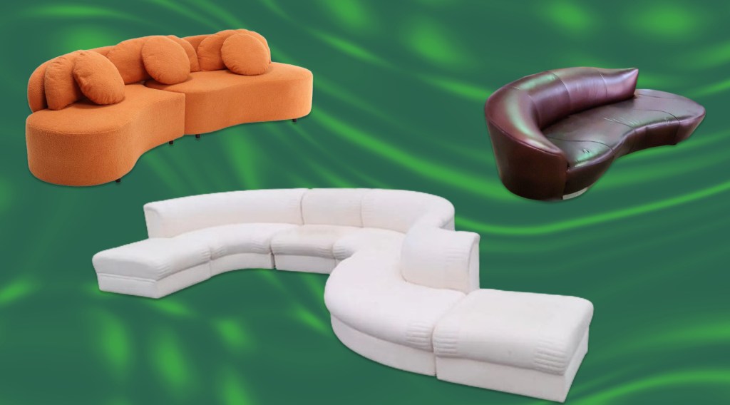 Serpentine and Curved Sofa