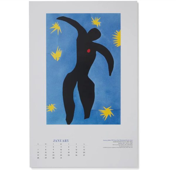 Matisse Poster Wall Calendar 2024