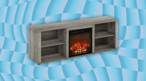 Review: This Amazon TV Stand and Fireplace Combo Is Perfect for Cozy Season